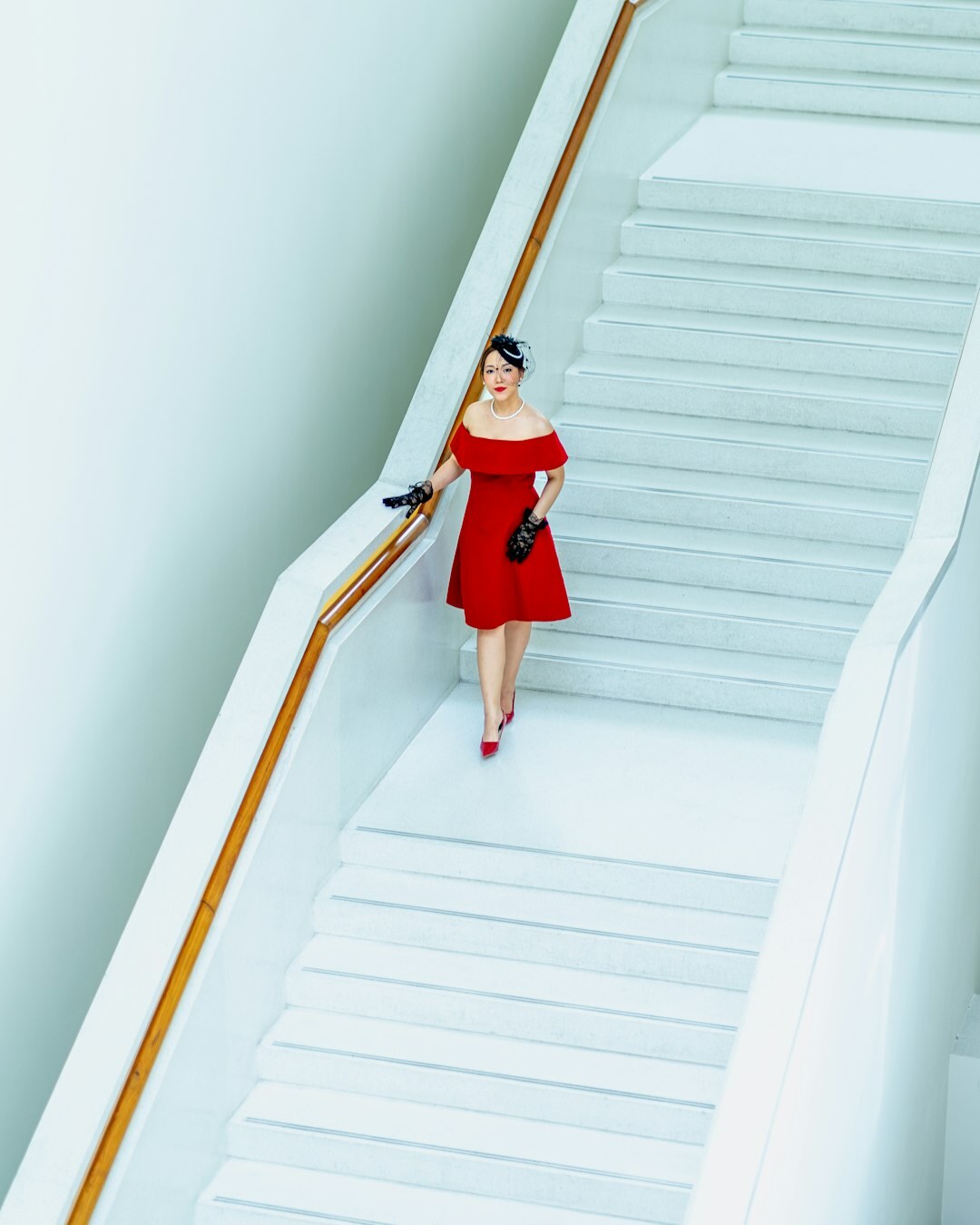 celebrity climbing stairs to success